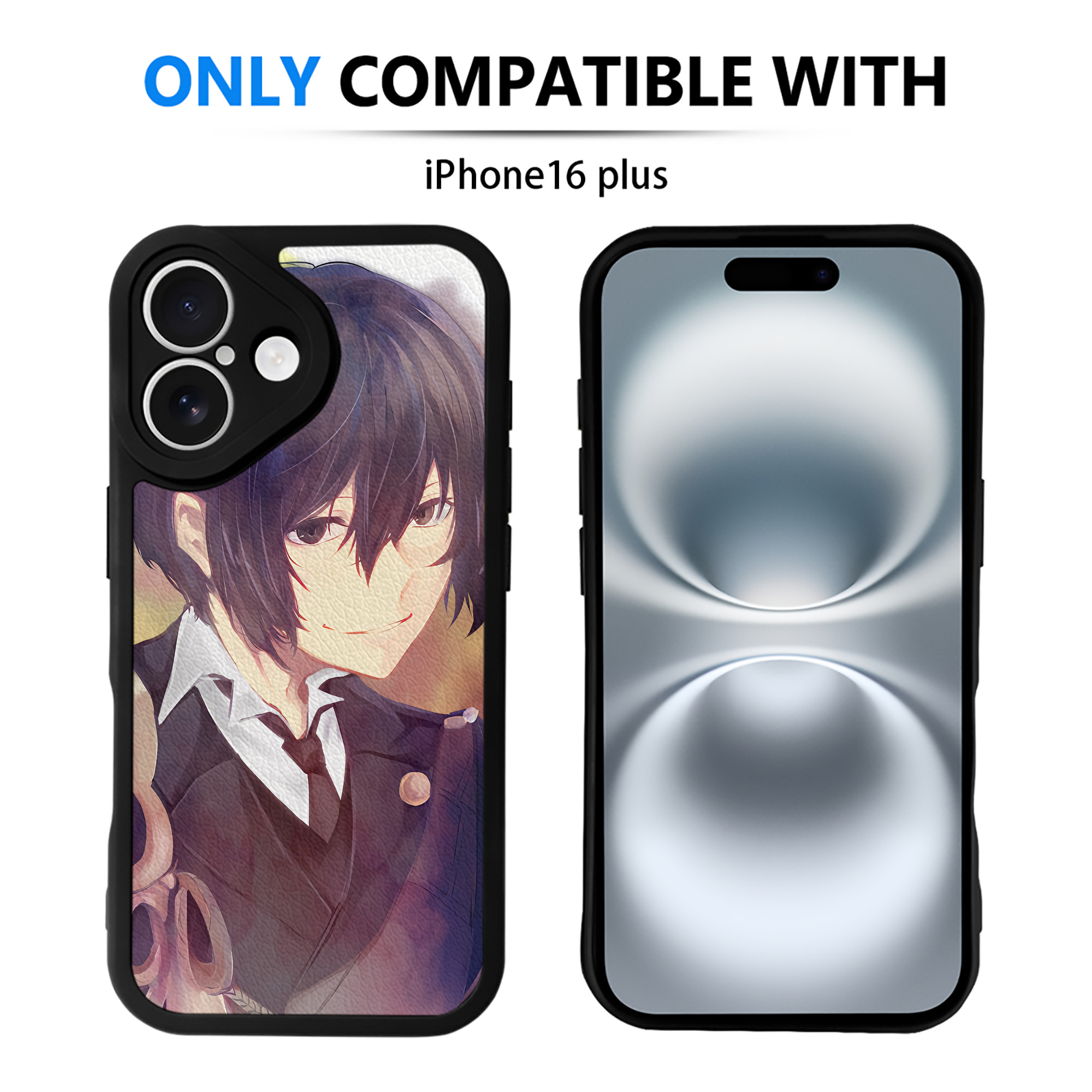 （画像用） 文豪ストレイドッグス Bungo Stray Dogs 【iPhone 16シリーズ対応】シリコンスマホケース（レザー調） 材質：シリコン